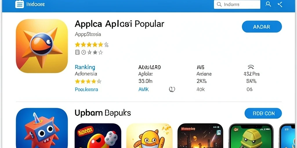 Tampilan menu utama yang menarik.