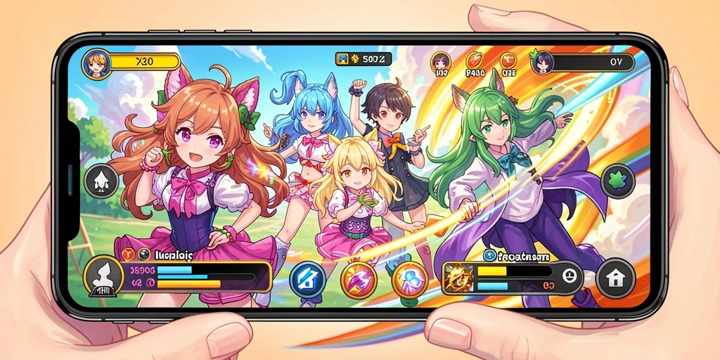 Screenshot menampilkan karakter utama dalam aksi.